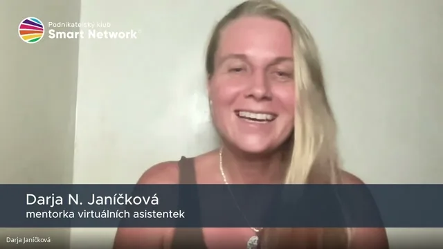 Darja N. Janíčková — reference z online akce Smart Network